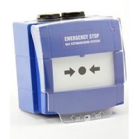 Marchio: NOTIFIER. Articolo: W3A-B000SG-K013-66. Vecchio codice: WCP3A-B000SG-K013-11 - Pulsante manuale convenzionale da esterno a rottura vetro, colore blu. IP67. Completo di scatola di montaggio. 