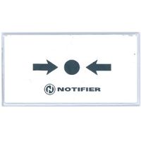 Marchio: NOTIFIER. Articolo: V.10 (ACI141B). Confezione di 10 vetrini con scritte neutre per pulsanti manuali serie M700 e serie MCP.