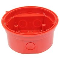 Marchio: NOTIFIER. Articolo: BRR (SI 95). Supporto di montaggio per Segnalatori serie NFXI. Alto profilo che garantisce grado di protezione IP 44. Colore rosso, completo di base B501AP.