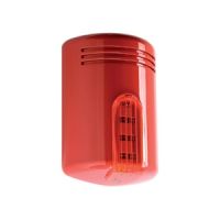 Marchio: VENITEM. Articolo: DOGE-F12 . Sirena rossa auto-alimentata a 12 Vcc, lampeggiante con memoria e circuito a microprocessore. Test periodico batteria automatizzato - 4 suoni (compreso suono campana), temporizzazioni e lampeggiante programmabili - conteggio allarmi - circuito elettronico protetto da inversioni di polarità e tropicalizzato in resina ad immersione, costruito con tecnologia SMD - lampeggiante a led - struttura esterna in ABS verniciato rosso brillante. Dimensioni: H322 L215 P105 mm - Peso: 2370 gr. Batteria utilizzabile: 12 V 2,1 Ah Pb oppure 1,2 Ah Pb. 