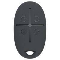 Marchio: AJAX. Articolo: SPACECONTROLN. Telecomando per inserimento/disinserimento sistema e per attivazione di allarme, colore nero.PRESTAZIONIUn codice variabile esclusivo senza componente costante previene la copia del segnale. La distanza di funzionamento è fino a 1.000 metri in spazio aperto. Provvisto di tasto antiaggressioneCARATTERISTICHE TECNICHEColore: NeroNumero di tasti: 4Tasto di allarme: disponibilePotenza segnale radio: 20mWProtocollo di comunicazione Jeweller 868MHzDistanza max. fra telecomando e unità centrale: fino a 1.000 metri (in area libera)Alimentazione: batteria CR2032Tensione di alimentazione: 3VDurata della batteria: fino a 5 anniTemperatura di funzionamento: da 0°С a +50°СUmidità di funzionamento: fino a 90%Dimensioni: mm 65 x 37 x 10