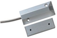 Marchio: ARITECH. Articolo: DC110. Contatto da pavimento dotato di cavo flessibile, armato, di 200 cm., a 5 conduttori, NC/NA.POLARIZZATO. Dimensioni: magnete: 89x39x39 mm; contatto: 89x39x10 mm. 