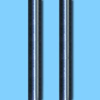 Marchio: CIAS. Articolo: PAL-ERMUSA. Coppia di pali in fibra di vetro per tutte le barriere amicroonde e sensore Murena. Palo ø 60 mm. Altezza palo1,26 m. Peso: 2,3 Kg.