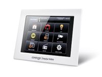 Marchio: COMBIVOX. Articolo: SIMPLYA VIDEO . Esclusiva tastiera-monitor Wi-Fi con display 8” touch screen. Interfaccia grafica utente ad icone sempliceed intuitiva per la gestione delle funzioni antifurto, video-verifica su allarme e domotica. Collegamentoalla centrale tramite rete Wi-Fi dedicata (necessita di modulo Smartweb + modulo Wi-Fi WAN Combivox).Videocamera integrata (Home Cam) e gestione (Live e Rec su allarme di zona) fino a 8 telecamereIP Combivox o di altra marca. Esclusiva funzione di creazione di Videoallarmi, con pre-recording di 10s eregistrazione post-allarme fino a 30s su allarme e manomissione di zona che vengono memorizzati sustorage interno e inviati tramite allegati email. Installazione a parete (spessore 20 mm). Batteria di backup integrata per il funzionamento in caso di assenza rete elettrica.Dimensioni (L x H x P in mm): 247 x 183 x 20.