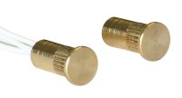 Marchio: COOPER. Articolo: 314-CSA. Contatto magnetico in ottone ad elevata resistenza meccanica per montaggio ad incasso. Adatto per il montaggio su infissi in alluminio, legno, PVC e in genere infissi di materiale non ferromagnetico. Viene montato a pressione sul serramento praticando un foro di 6 mm di diametro. La connessione è a 4 fili (2 fili contatto NC con magnete vicino e 2 fili per tamper).  