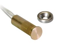 Marchio: COOPER. Articolo: 414-CTF-N. Cont. magnetico incasso ottone corto con magnete piatto 300-ma