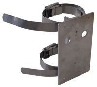 Marchio: DOMOTEC. Articolo: RLS-PB. Collare da palo in acciaio inossidabile