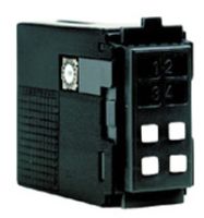 Marchio: ELKRON. Articolo: DKZ4/4000M. Parzializzatore 4 zone adattabile di serie alle scatole e ai telai B-ticino® Magic; per l'utilizzo con le altre serie B-ticino® e Gewiss®, Ave® e Vimar® è necessario l'utilizzo degli adattatori ELKRON. Colore antracite.