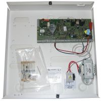 Marchio: GUARDALL. Articolo: QX32I METAL. Centrale 8 ingressi espandibile a 32, comunicatore digitale incorporato (modulo vocale W76050 opzionale) 8 Tastiera, 8 aree, 32 Utenti, 500 Eventi, 8 Uscite ausiliarie. Diagnostica, Inserimento semplificato tramite PIN, porta seriale, programmatore orario. Opzione: collegamento WAN/LAN, verifica video degli allarmi. Alimentatore da 1A x accumulatore da 7Ah, contenitore metallico dimensioni 300x315x76mm, conforme EN50131 Grado 3