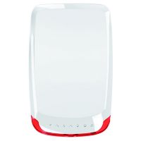 Marchio: PARADOX. Articolo: SR130. Versione a 868MHz. Sirena per esterno senza fili bidirezionale completamente supervisionata dalla centrale per batteria bassa e manomissione .Compatibile con centrali MAGELLAN MG6250 versione 3.0 o superiore, MG5000/MG5050 versione 4.0 o superiore e centrali SPECTRA SP (esclusa centrale SP4000) con ricevitore radio RTX3 versione 1.50 o superiore e con tastiera L32LX.Dimensionimm 134x217x51. Richiede 3 pile alcaline 1.5V formato “C”.➤ Design elegante e sottile➤ Fino a 4 sirene interne o esterne senza fili per centrale➤ Visualizzazione sulla centrale dell'intensità del segnala radio di ogni singola sirena➤ Segnalazione acustica e visiva per inserimento/disinserimento➤ Intensità sonora sirena 100dB➤ Segnalazione allarmi intrusione e incendio con suono differente➤ Lente strobo disponibile in 3 colori (rosso, blu ed ambra)➤ Antimanomissione per apertura coperchio e rimozione da muro➤ Conforme EN50131 Grado 2