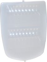 Marchio: PARADOX. Articolo: DG81. Lente monopiano orizzontale, portata m 11x11 angolo 85°. Richiede che il rivelatore sia installato ad un’altezza di m 1.1, ed offre un’immunità molto elevata agli animali domestici di grossa taglia o particolarmente numerosi.➤ Estrema immunità agli animali domestici