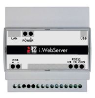 Marchio: PESS. Articolo: i.WebServer. Il modulo i.WebServer è un dispositivo di supervisioneper centrali antifurto basato su tecnologia Web; unavolta collegato alla porta seriale di una centrale dellagamma i.BOXER, esso permette di gestire da un qualunquePC/MAC o dispositivo mobile, attraverso un comunebrowser, sia in rete locale che attraverso internet, le principalifunzioni del proprio impianto di sicurezza. Inoltre,il modulo è in grado di dare accesso fi no a 5 utenti inContemporanea. Inoltre, è possibile attivare l’interfaccia con lo standardKNX* consentendo lo scambio bidirezionale di comandie informazioni di stato con l’impianto domotico installatonell’edifi cio.*per attivare l’interfaccia KNX bisogna acquistare la licenza d’uso