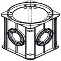 Marchio: POLITEC. Articolo: POB 30. Pozzetto per fissaggio Parvis e Mana - Dim. 30x30x30 cm. Permette la rotazione a 360° della colonna, e la correzione dell’inclinazione.