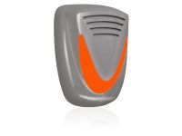 Marchio: VENITEM. Articolo: 20203219. Sirena Mini Murano L grigio argentato cal. Arancio