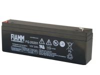 Marchio: FIAMM. Articolo: FG20201. Cod. FG20201, Batteria ermetica al piombo FIAMM serie FG 12V 2, 0Ah. Dim.: 178x34x60mm. Peso: 0, 93Kg.. Terminale: Faston 4, 8mm.  