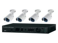 Marchio: ARITECH. Articolo: TVN-1004-KB4. TruVision NVR 10 kit composto da: TVN-1004cS-1T x 1, TVB-5301 x 4.