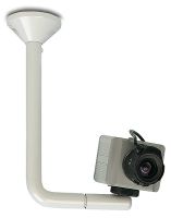 Marchio: ARITECH. Articolo: CCB190. Supporto a snodo da interno per telecamera L= 19cm. Fissaggio a soffitto.