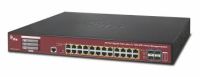 Marchio: ARITECH. Articolo: NS4702-24P-4X. Enterprise-class 24-port PoE+ Gigabit Switch with 10G uplink and touchscreen, sostituisce il modello NS4702-24P-4S-4X.