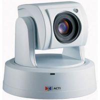 Marchio: COMBIVOX. Articolo: ACTI COMBI 8511 . Telecamera motorizzata PTZ a colori da interno, uso esterno mediante enclosure opzionale. Sensore CCD da 1/4” (480 linee TV), funzioni BLC, AGC ,AWB e Flickerless. Sensibilità minima 0,009 LUX con funzionalità Day/ Night per visione notturna. Lente f 4.2~42 mm, F1.8 (Wide) - F2.9 (Tele), zoom ottico motorizzato 10X. Compressione video MJPEG o MPEG-4 selezionabile, fino a 25 immagini al secondo alla risoluzione massima di 720x576 pixel (Full D1). Movimento orizzontale (PAN) 354 gradi, verticale (TILT) 115 gradi; 32 posizioni preset e possibilità di raggruppamento fino a 10 sequenze. Motion Detection. Alimentazione 12Vcc e POE. 