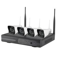 Marchio: DIERRETVCC. Articolo: VH-NV-KIT413W. Nivian - Kit di videosorveglianza WiFi - Contiene: 4 Telecamere 720p (1280x720) con visione notturna IR adatta per esterni IP66 e videoregistratori NVR 4CH (1HDD non incluso) - Registrazione 24 ore o rilevamento del movimento - TCP/IP (RJ45) o WiFI 802.11b/g/n - Instalazione Plug&Play (Telecamere preconfigurate)