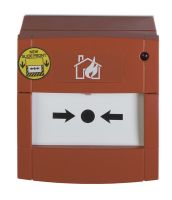 Marchio: ARITECH. Articolo: DM2010. Avvisatore di allarme incendio a rottura vetro completo di modulo di indirizzamento, led di allarme, scatola per montaggio a superficie e vetrino. Protezione IP44. EN54-11 CPD