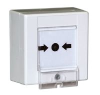 Marchio: COOPER. Articolo: 2495-CSA. Pulsante di emergenza a rottura vetro bianco