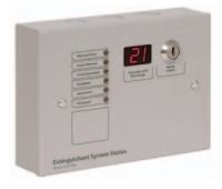 Marchio: COOPER. Articolo: CF300X-6LSU-MS. Pannello sinottico con 6 indicazioni luminose e selettore a chiave da abbinare alla centrale CF300X. Fornisce un indicazione completa dello stato della centrale.