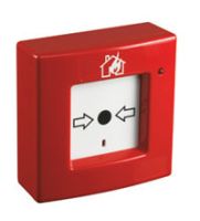 Marchio: ELKRON. Articolo: P440. Pulsante convenzionale di allarme a riarmo di colore rosso> Ripetizione ottica di allarme: LED rosso> Peso: 100 g> Assorbimento in allarme: 20 mA @ 18 Vdc> Tipo azionamento: riarmo> Dimensioni (L x H x P): 110 x 110 x 42 mm> Certificato EN54 parte 11, N. 1293-CPD-0168