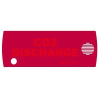 Marchio: NOTIFIER. Articolo: P-CO2D-ENG/EU. Pellicola in Policarbonato fondo verde con scritta bianca 