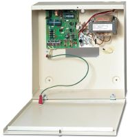 Marchio: ARITECH. Articolo: PG822. Alimentatore switching PG824, 12Vcc 2A, fornito in armadio metallico (mod. DH931) capace di alloggiare una batteria da 12V - 7,2Ah. Dimensioni 285 x 285 x 80 mm.