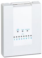 Marchio: ARITECH. Articolo: RXW8OM. Interfaccia per sensori via radio universale con uscite open collector, da utilizzare con un ricevitore a 8 canali modello RX8W8CA. La sezione via radio rileva eventuali disturbi RF, è dotata di trasmissione supervisionata, inoltre segnala guasto e batteria bassa. I sensori radio vengono memorizzati con l'acquisizione sequenziale che ne semplifica la programmazione. La procedura si effettua collegando momentaneamente una tastiera da rimuovere al termine della programmazione.