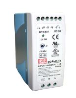 Marchio: ARITECH. Articolo: DF648. Alimentatore CC da guida DIN per moduli I/O µltraLink. 24 VCC, 40W, 85 – 264 VCA 47 – 64 Hz input, CC OK relè