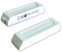 Marchio: DIAS. Articolo: PS1541WG. Contatto N.C. portata mm 25, 2 conduttori da 0.32 mmq lunghezza mm 600, uscita cavi centrale, fissaggio nascosto. Colore bianco.