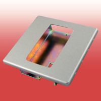 Marchio: DIAS. Articolo: BP-5B. Piastra in metallo per fissaggio generico a incasso PTX-PR1B. 
