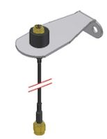 Marchio: DOMOTEC. Articolo: DSN200. Kit staffa a muro antenna GSM. Kit composto da staffa per il montaggio a parete dell'antenna GSM in dotazione al modulo GSM DCT65 e da cavo di prolunga (3 m) già intestato.