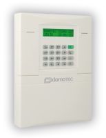 Marchio: DOMOTEC. Articolo: COSMO-22. COSMO 22 è un combinatore telefonico PSTN multifunzione, particolarmente adatto per essere collegato ai sistemi antintrusione ma non solo, infatti si presta ad altre applicazioni quali l’attivazione da remoto di apparati elettrici in genere, la trasmissione di avvisi vocali e/o digitali, la gestione di eventi tecnici o di allarme quali: incendio, limiti di temperatura, assenza rete elettrica, soccorso ecc. COSMO 22 può essere interrogato e comandato da apparecchi telefonici con semplici codici DTMF di riconoscimento e comando. COSMO 22 è stato progettato per facilitare e semplificare le operazioni di installazione e manutenzione, grazie alla tecnologia elettronica impiegata ed ai materiali plastici utilizzati, è affidabile e resistente, come richiesto nell’impiego industriale e civile. La completezza dell’interfaccia utente ed i menù intuitivi rendono semplici e veloci le operazioni di programmazione e di utilizzo. Caratteristiche• Comunicazione PSTN • Tastiera alfanumerica a 16 tasti• Display alfanumerico LCD retroilluminato • Indicazioni a LED: Power ON-guasto/anomalia-chiamata/comunica-zione in corso• 8 numeri in uscita memorizzabili e associabili a chiamata vocale• 7 messaggi vocali: 1 comune, 4 distinti (1 per ingresso), 1 per anomalia tensione bassa, 1 di attesa• Messaggi di avviso: segnalazione periodica stato in vita, allarme eripristino, impianto inserito/disinserito, mancanza e ritorno rete dialimentazione centrale - tensione bassa alimentazione combinatore.• Stop allarme da telefono con comandi DTMF• Orologio: ora-data-calendario• 253 eventi memorizzabili con data e ora evento• Ingressi: 4 per allarmi esterni, dei quali uno configurabile (in al-ternativa) come allarme o come ingresso per controllo esterno “dimancanza rete” + 1 ingresso di blocco/abilitazione combinatore (BL)• Uscite: 2 Uscite per telecomando comandabili da remoto tramite DTMF1 Uscita per segnale di “guasto” (si attiva per mancanza rete, tensione bassa, guasto linea telefonica)• Tamper antimanomissione• Livella a bolla d’aria integrata • Ingresso cavi facilitato da prefratture• Predisposto per batteria 12 V 0,8 Ah (Cod. DRB0701000 Opzionale) • Tensione nominale 13,8 Vcc (10/14,5 Vcc)• Dimensioni 150 x 215 x 40 mm• Conformità EMC 2004/108/CE; BT2006/95/CE