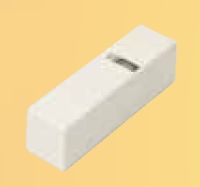 Marchio: DOMOTEC. Articolo: DVV01B. Sensore piezoelettrico bianco.• In termoplastico• Doppia soglia di intervento• Protezione antimanomissione• Regolazione sensibilità• Led segnalazione allarme• Uscita a relè NC• Tensione 9,5/15 Vcc• IP40 • -10/+50°C