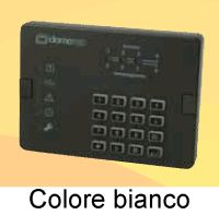 Marchio: DOMOTEC. Articolo: DTS64B. Tastiera LED Bianca. Le tastiere di comando DTS64 a led consentono di economizzare sull段mpianto inserendole in alternativa alle tastiere con display nei punti dove è sufficiente una segnalazione riassuntiva a led.Caratteristiche• Alimentazione e collegamento sul BUS RS485 a 4 fili• LED impianto inserito • LED programma tecnico• LED memoria • LED anomalia• LED autoinserimento • LED manutenzione• Tamper antiapertura• Dimensioni mm: 122x89x36
