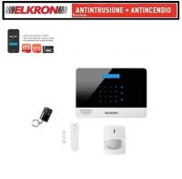 Marchio: ELKRON. Articolo: Kit CR600 PLUS. Il kit comprende: 1 centrale CR600 PLUS IP/3G. con alimentatoremontato , 1 infrarosso passivo IR600, 1 contatto magnetico slim DC600, 1 telecomandoRC600.