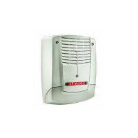 Marchio: ELKRON. Articolo: HPA701. Sirena da esternoSirena in alluminio pressofuso verniciato silver metallizzato con copertura zona lampeggiantein policarbonatoControlli gestiti tramite microprocessorePressione acustica: 103 dB (A) @ 3 mGabbia interna di protezione antisfondamento in lamiera zincata opzionaleSistema antiapertura e antiasportazioneContropiastra in acciaio: opzionaleFunzione di blocco inizialeModo di suonata programmabile su 16 diverse modulazioni con 2 modalità di suonataconformi IMQFunzione DEMO per l’ascolto delle diverse modulazione di suonata (con intensità sonora ridotta)Autodiagnosi di guasto batteria e trombaPredisposizione mini livella a bolla d’ariaPossibilità di programmare gli ingressi di blocco (BL) e TC come bilanciati o normalmente chiusi, riferiti a positivo o negativoTime-out di suonata in caso di mancanza permanente del segnale di blocco(4 diverse temporizzazioni programmabili)Conteggio ciclo suonate (escludibile)Test della batteria (sotto carico), integrità trombaUscita di guasto per batteria bassa, interruzione o cortocircuito trombaMemorizzazione allarme (tramite lampeggio del flash)Protezione da inversione di polarità batteria e alimentazione da centraleProtezione antiapertura e antiasportazioneTensione nominale di alimentazione: 13,8 Vdc - 14,4 VdcTensione di funzionamento (min – max): 9 – 15 VccAssorbimento a riposo: 4 mAAssorbimento max in allarme: 650 mAAssorbimento max dalla centrale - 150 mAFrequenza di funzionamento: 1400 ÷ 1600 HzTensione di blocco ingressi (NC a positivo: 4,3 Vdc min. ÷ Vcc max)Tensione di blocco ingressi (bilanciati a positivo): 3,5 min ÷ 7,5 V maxSoglia batteria bassa: 11,2 Vdc ÷ 11,4 VdcMicro-interruttore antiapertura/antiasportazione: 1 A @ 24 VdcTemperatura di funzionamento dichiarata dal costruttore: -25°C ÷ +70°CTemperatura di funzionamento certificata (Norme CEI): -25°C ÷ +55°CGrado di protezione involucro dichiarato dal costruttore: IP43 / IK06Grado di protezione involucro certificato (Norme CEI): IP34Materiale fondo: termoplastico caricato vetroAccumulatore allocabile: 12 V / 2,2 AhDimensioni (L x H x P): 237 x 287 x 90 mm