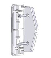 Marchio: ELKRON. Articolo: STAFFA 90°. Montaggi da entrambi i lati (SX o DX)