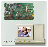 Marchio: PARADOX. Articolo: GRAFICA-EVO192-C. Kit Grafica EVO192-C. Comprende 1 centrale EVO192 ed 1 tastiera Grafica K07C colore champagne con schermo grafico LCD mm 65x65 ad alta luminosità con mappe grafiche, visualizzazione della temperatura, suonerie, menu a icone e 1 ingresso di zona. Armadio metallico mm 280x280x76.