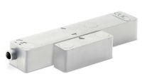 Marchio: TSEC. Articolo: CLV-03M-G. Sensore inerziale CLIC serie V a vista con contatto magnetico integrato, morsetti con sistema plug, grigio (G). Disponibile marrone (N) o bianco (W) su ordinazione.