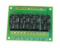 Marchio: UNITEK. Articolo: UTKRL04V24A10. Scheda relè 4 relè scambio 10A 24V