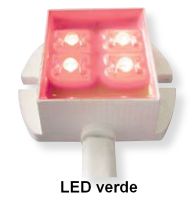 Marchio: VIMO. Articolo: KRO400V. Ripetitore ottico con LED ad alta intensità per installazione in esterni. Grado di protezione IP65. Ottima visibilità anche in condizioni di luce diurna. Illuminazione fissa. Alimentazione 12Vcc 40mA. Disponibile in 5 colori: rosso, giallo, verde, blu e bianco. Tensione di alimentazione 12Vcc. Corrente assorbita 40mA @12Vcc. Materiale/colore ABS bianco. Dimensioni 30x35x12,5 mm. Connessione Cavo 2 poli 7cm. Colore LED Verde. 