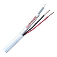 Marchio: DIERRETVCC. Articolo: vh-rg59p-100b. Bobina Cavo - 100 m - combinato: RG59  2 Cavi alimentazioneSpecificazioni RG59: Conduttore interno Rame 0.584 mm - Isolamento PE Solido 3.7 mm - Conduttore esterno CCA intrecciato 112/0.12 mm - Guaina PVC 6.0 mmSpecificazioni 2 x Cavi alimentazione: Conduttore interno CCA 7/0.38 mm - Isolamento PVC 1.8 mm (rossoero)Guaina esterna PVC 9.0 mm