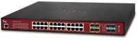 Marchio: ARITECH. Articolo: NS4702-24P-4S-4X. 24-Port 10/100/1000Base-T  IEEE802.3at Copper Ports with 4 shared SFP Slots Managed Gigabit Ethernet Switch (24x 15,4W/ 14 x 30,8 W / 420W PoE Budget) and Static Routing and 4 1/10BaseG SFP+ Uplinks (0~50?)