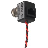 Marchio: ARITECH. Articolo: GEC-VCR. Combiner UTP a singolo canale passivo (Video-Power), protezione da sovratensioni e loop di terra