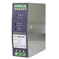Marchio: DIERRETVCC. Articolo: VH-DC12V10A-DIN. Alimentazione Commutata - Formato guida DIN - Uscita DC 12 V - 10 A / 120 W - 1 uscite - Efficienza 90%@115VAC / 90%@230VAC - 135 (Fo) x 121 (Al) x 40 (An) mm