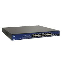 Marchio: DIERRETVCC. Articolo: vh-sw2424poe-et. Desktop Switch - Modello EX17016A - Fabbricante EtherWAN - 24 porte RJ45 10/100 Mbps - 24 porte PoE (porte 1~24) - Supporta alimentazione PoE fino a 15.4W in ogni porta (369.6W in totale per tutte le porte) - Compatibile con PoE IEEE802.3af - Formato rack 19